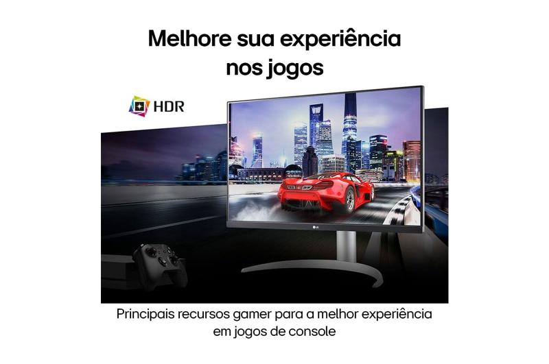 Monitor LG UHD 27” IPS, 4K, 3840 x 2160, 60Hz, 5ms (GtG em Faster
